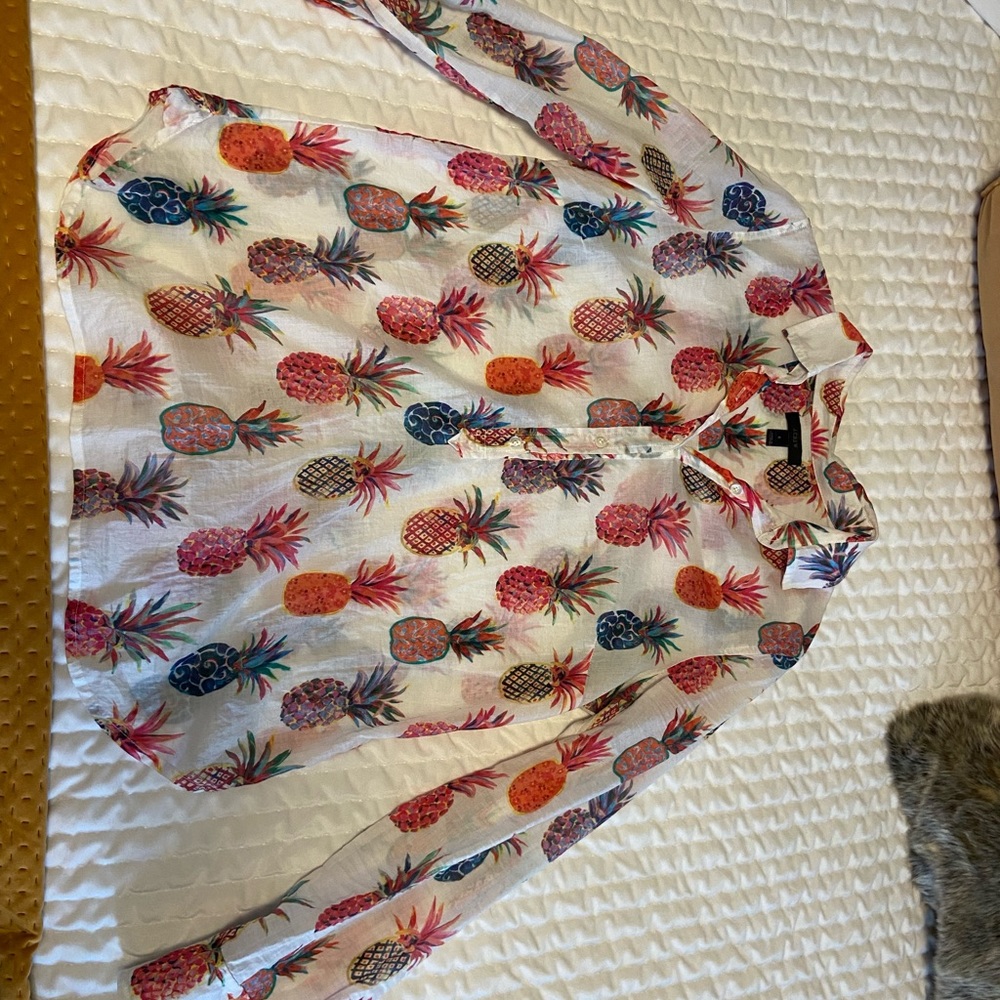 J.Crew rattan pull over sz 6